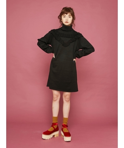Merry Jenny メリージェニー の フリルニットワンピース ワンピース Wear