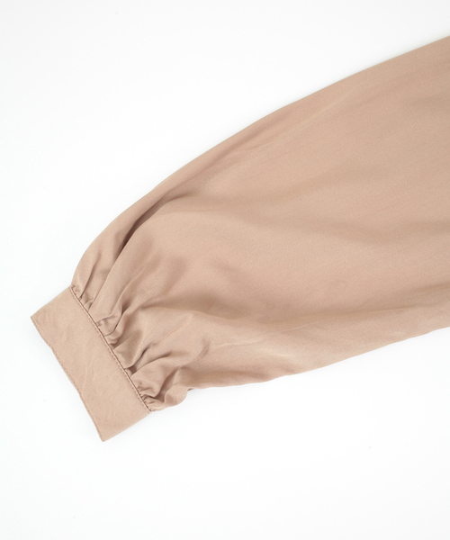 titivate（ティティベイト）の「2WAYﾂｲﾙｼｬﾂﾜﾝﾋﾟｰｽ（シャツワンピース・レディース・ベージュ/カーキ/ネイビー・M）」の14枚目の写真