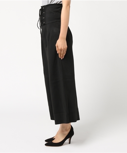 Re:EDIT（リエディ）の「コルセット風ハイウエストワイドパンツ