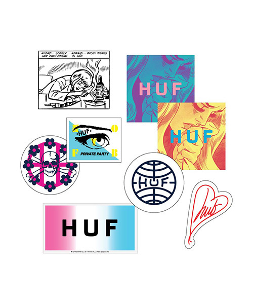 Huf ハフ の Seasonal Sticker Pack ステッカー テープ Wear