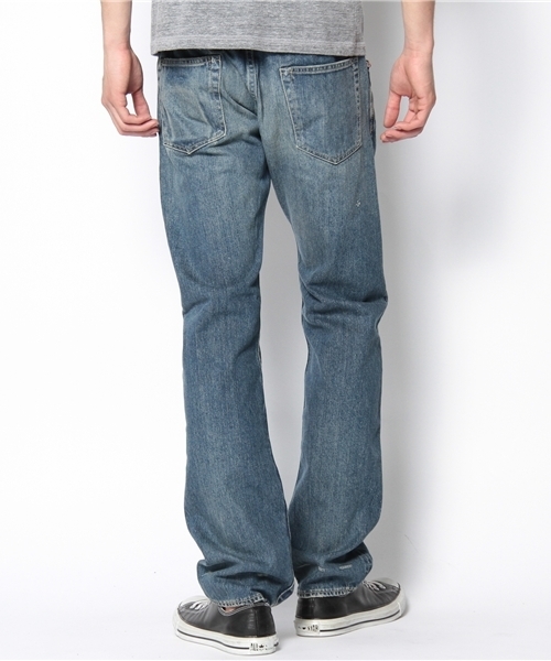 HYSTERIC GLAMOUR（ヒステリックグラマー）の「SP加工デニムリメイクストレートPT（デニムパンツ・メンズ・インディゴブルー・28inch/30inch/32inch/34inch）」の3枚目の写真