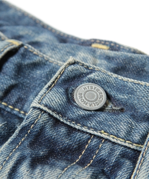 HYSTERIC GLAMOUR（ヒステリックグラマー）の「SP加工デニムリメイクストレートPT（デニムパンツ・メンズ・インディゴブルー・28inch/30inch/32inch/34inch）」の10枚目の写真