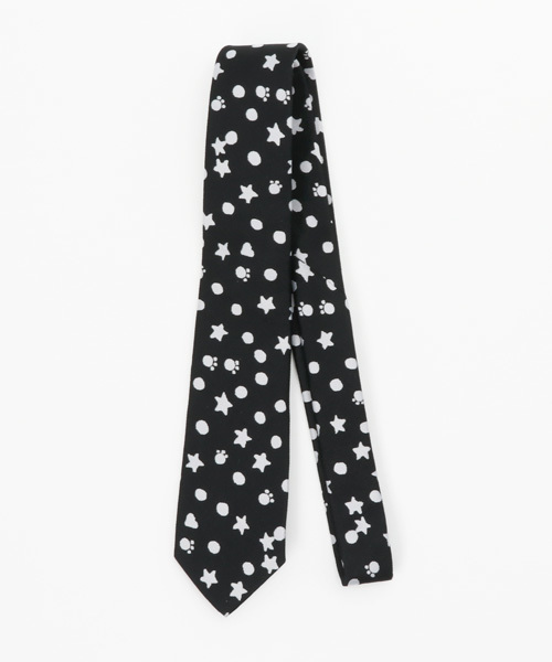ちゃあセット売りドット柄 ネクタイ ブラック ホワイト ツモリチサト TSUMORI CHISATO（ツモリチサト）の「ｽﾀｰﾄﾞｯﾄﾀｲ（ネクタイ）」 - WEAR