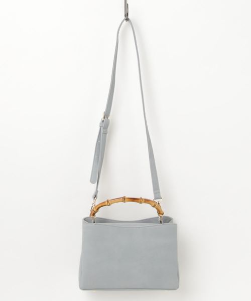 RIVE DROITE（リヴドロワ）の「バンブーMINIバッグ（ハンドバッグ・レディース・パープル/ブラウン/アイボリー/サックスブルー・FREE）」の9枚目の写真