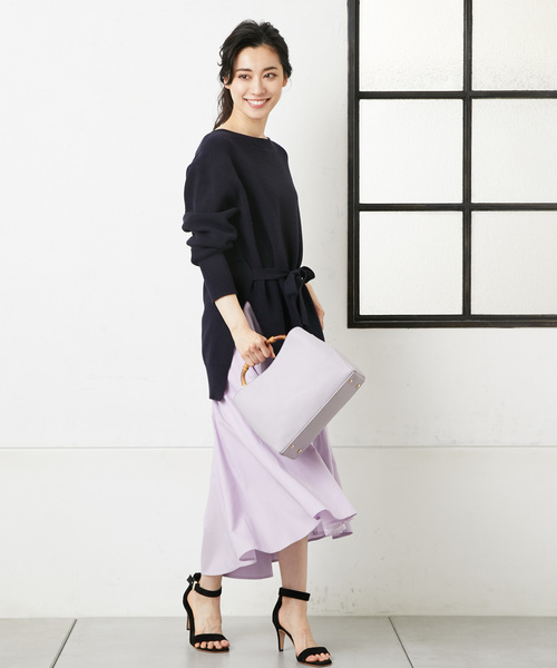 RIVE DROITE（リヴドロワ）の「バンブーMINIバッグ（ハンドバッグ・レディース・パープル/ブラウン/アイボリー/サックスブルー・FREE）」の13枚目の写真