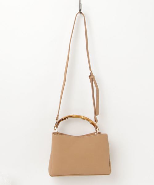 RIVE DROITE（リヴドロワ）の「バンブーMINIバッグ（ハンドバッグ・レディース・パープル/ブラウン/アイボリー/サックスブルー・FREE）」の5枚目の写真