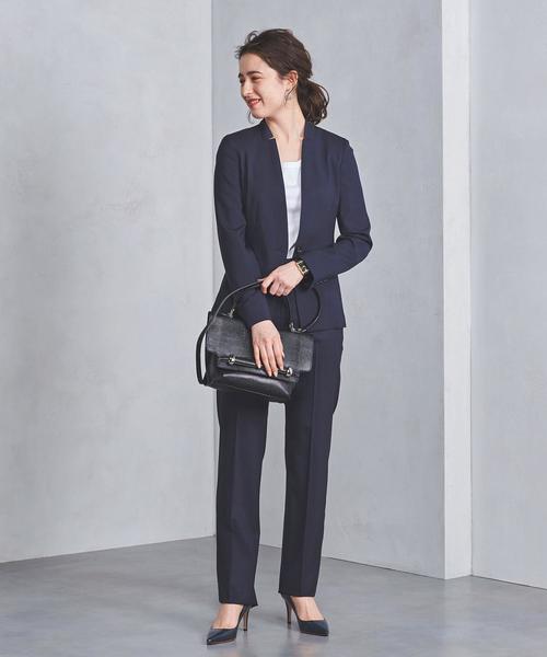 ユナイテッドアローズ ノーカラージャケット セットアップ ネイビー L BEAUTY＆YOUTH UNITED ARROWS ジャケット ノーカラージャケット