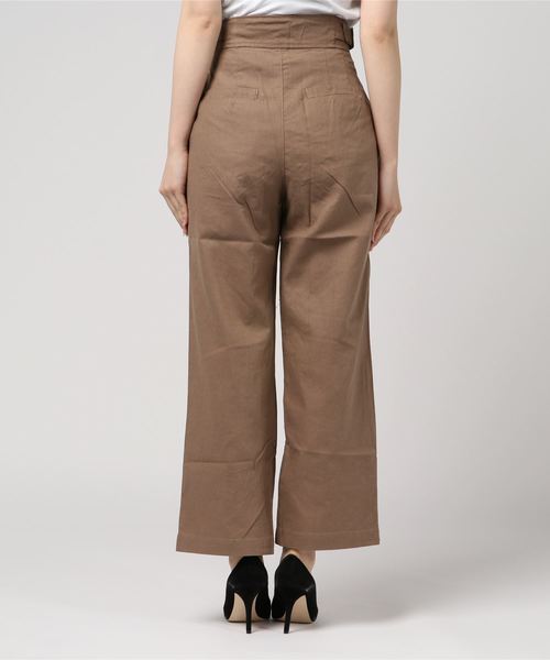 PAGEBOY（ページボーイ）の「麻混グルカワイドパンツ（その他パンツ・レディース・オフホワイト/カーキ/キャメル・MEDIUM/SMALL）」の5枚目の写真