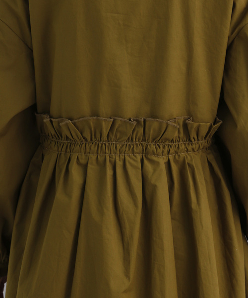 MERLOT（メルロー）の「オープンカラー切り替えギャザーワンピース7802（ワンピース・レディース・ブラック/グリーン/マスタード・FREE）」の17枚目の写真