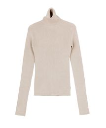 ベーシックリブタートルネックプルオーバー