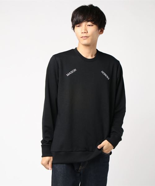 MAISON HONORE（メゾンオノレ）の「IYAD/BLACK（スウェット・メンズ・ブラック・SMALL/MEDIUM/LARGE/X-LARGE）」の2枚目の写真