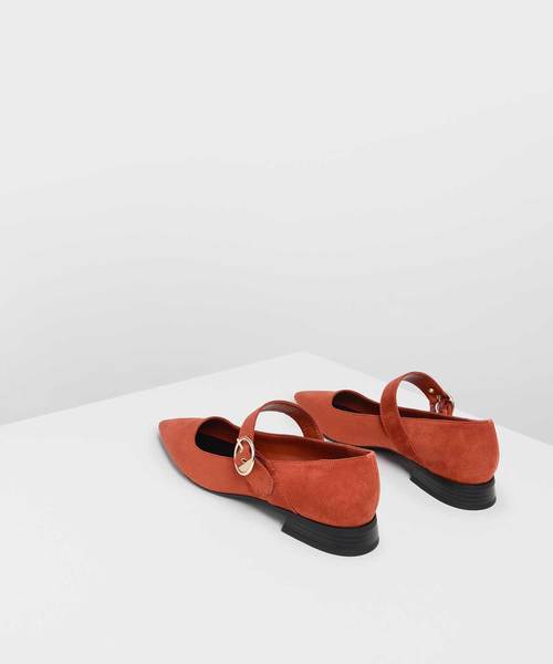 CHARLES & KEITH（チャールズ & キース）の「ゴールドバックルディテールメリージェーンフラット / Gold Buckle Detail Mary Jane Flats（パンプス・レディース・ブラック/ライトベージュ/オレンジ・23cm/23.5cm/24.5cm/25cm）」の18枚目の写真