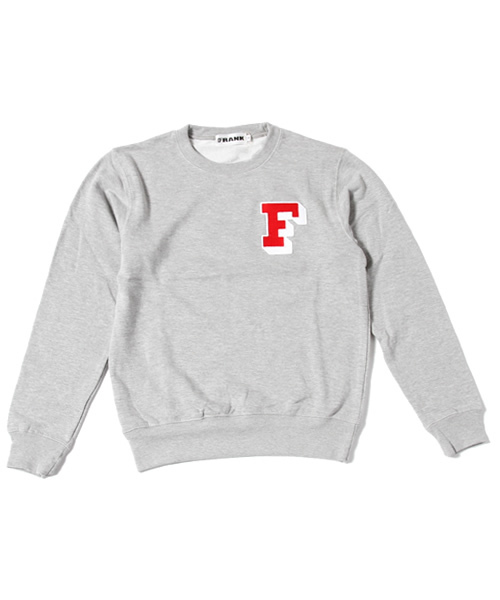 BEAMS T（ビームスティー）の「◇FRANK / FRANK F CREW（スウェット・メンズ・グレー/イエロー/ブルー・SMALL/MEDIUM/LARGE/X-LARGE）」の2枚目の写真