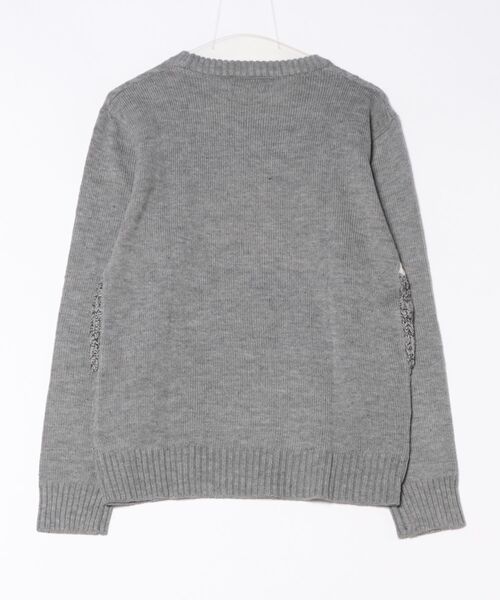 Bling Leads(ブリングリーズ)の「【Bl】【Bling Leads】切替ニット(ニット/セーター・レディース・グレー系その他/ホワイト系その他・MEDIUM/LARGE)」の3枚目の写真
