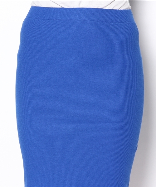 Hanjiro（ハンジロー）の「テレコタイトスカート（スカート・レディース・ブルー/チャコール・MEDIUM）」の5枚目の写真