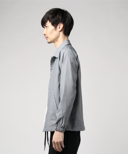 WEGO（ウィゴー）の「WEGO/ストレッチコーチジャケット（ブルゾン・メンズ・ブラック/グレー/ベージュ/ネイビー・SMALL/MEDIUM/LARGE）」の7枚目の写真