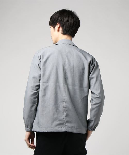 WEGO（ウィゴー）の「WEGO/ストレッチコーチジャケット（ブルゾン・メンズ・ブラック/グレー/ベージュ/ネイビー・SMALL/MEDIUM/LARGE）」の5枚目の写真