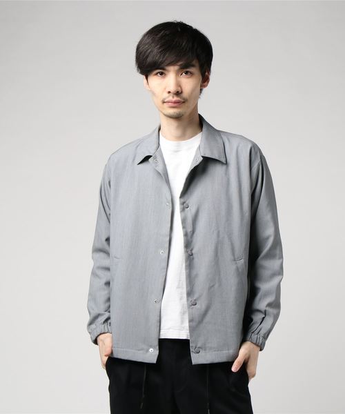 WEGO（ウィゴー）の「WEGO/ストレッチコーチジャケット（ブルゾン・メンズ・ブラック/グレー/ベージュ/ネイビー・SMALL/MEDIUM/LARGE）」の19枚目の写真