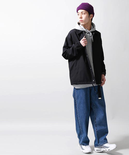 WEGO（ウィゴー）の「WEGO/ストレッチコーチジャケット（ブルゾン・メンズ・ブラック/グレー/ベージュ/ネイビー・SMALL/MEDIUM/LARGE）」の20枚目の写真