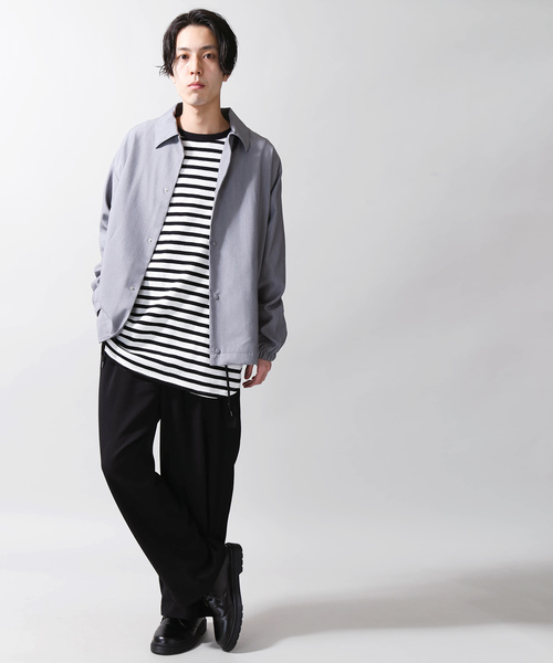 WEGO（ウィゴー）の「WEGO/ストレッチコーチジャケット（ブルゾン・メンズ・ブラック/グレー/ベージュ/ネイビー・SMALL/MEDIUM/LARGE）」の21枚目の写真