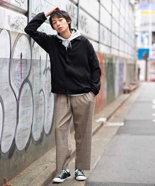 WEGO（ウィゴー）の「WEGO/ストレッチコーチジャケット（ブルゾン・メンズ・ブラック/グレー/ベージュ/ネイビー・SMALL/MEDIUM/LARGE）」の11枚目の写真