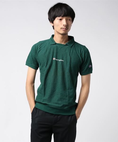 Champion Golf（チャンピオンゴルフ）の「【Champion/チャンピオン】メンズ GOLF ポロシャツ（ポロシャツ・メンズ・ネイビー/ブラック/グリーン/グレー/レッド/イエロー/ホワイト・MEDIUM/LARGE/X-LARGE）」の4枚目の写真