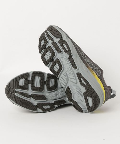 HOKA（ホカ）の「HOKA ONE ONE / "BONDI 6" アウトドアシューズ（スニーカー・メンズ・グレー/ブラック・26/27/29/28）」の4枚目の写真