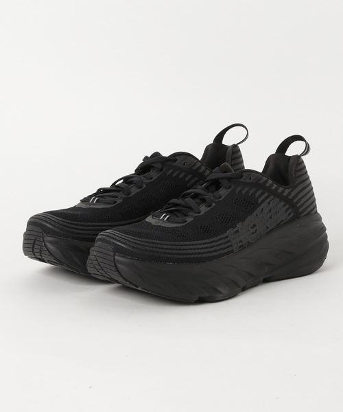 HOKA（ホカ）の「HOKA ONE ONE / "BONDI 6" アウトドアシューズ（スニーカー・メンズ・グレー/ブラック・26/27/29/28）」の5枚目の写真