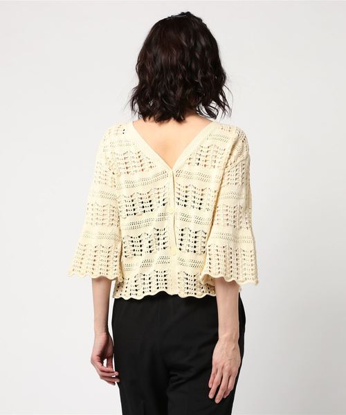 Marilyn Moon（マリリンムーン）の「2wayヴィンテージクロシェニット  