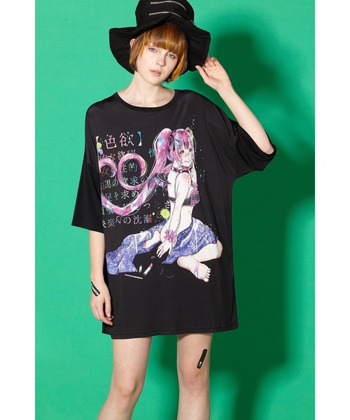ankoROCK(アンコロック)の「7つの大罪『色欲』Tシャツ -メガビッグ-(Tシャツ/カットソー・レディース・A/B・ONE SIZE)」の12枚目の写真