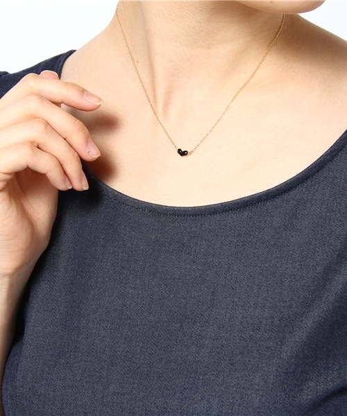 CIAOPANIC TYPY(チャオパニックティピー)の「【WEB限定】EPプチハートネックレス(ネックレス・レディース・ホワイト/サーモンピンク/レッド/ブラック・FREE)」の6枚目の写真