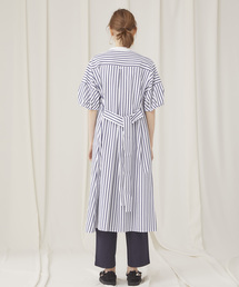 新品未使用 ミュベール MUVEIL オールインワン ストライプ リボン M MUVEIL ラメストライプワンピース | KOKO