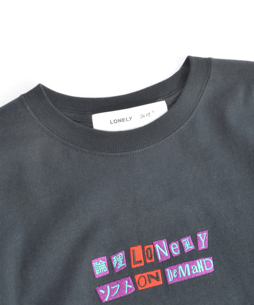 LONELY/論理(ロンリー)の「LONELY(論理)/ロンリー SAKURA L/S(Tシャツ/カットソー・メンズ・ホワイト/ブラック/パープル・M/L/XL)」の6枚目の写真