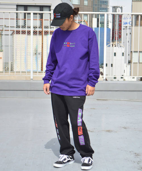 LONELY/論理(ロンリー)の「LONELY(論理)/ロンリー SAKURA L/S(Tシャツ/カットソー・メンズ・ホワイト/ブラック/パープル・M/L/XL)」の18枚目の写真