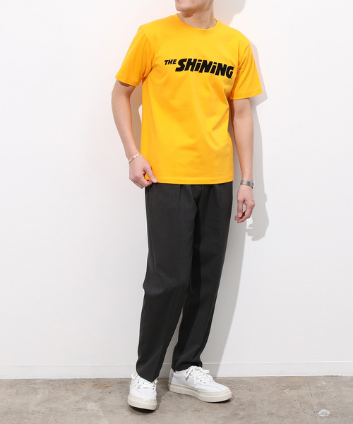 ADAM ET ROPE'(アダムエロペ)の「【THE SHiNiNG】コラボ ロゴプリントT(Tシャツ/カットソー・メンズ・ホワイト/ブラック/イエロー・M/L)」の11枚目の写真