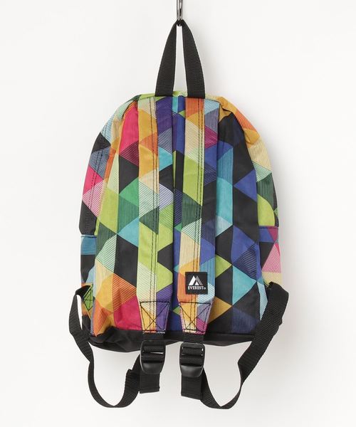 EVEREST（エベレスト）の「EVEREST Pattern Backpack アメリカン柄リュックバッグ（バックパック/リュック・キッズ・パープル/ネイビー/ブルー/グリーン/イエロー×ブラック・FREE）」の6枚目の写真