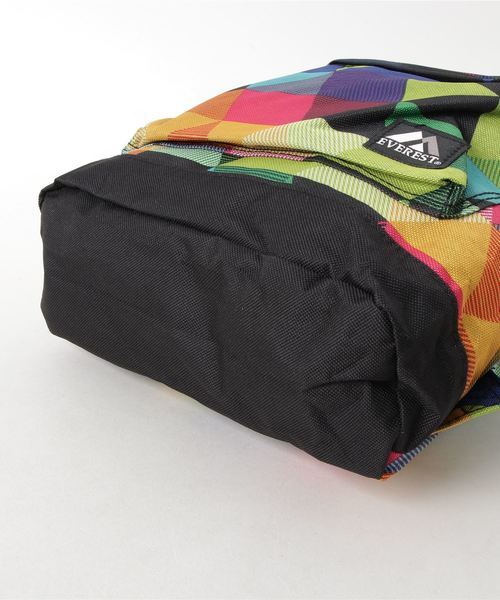 EVEREST（エベレスト）の「EVEREST Pattern Backpack アメリカン柄リュックバッグ（バックパック/リュック・キッズ・パープル/ネイビー/ブルー/グリーン/イエロー×ブラック・FREE）」の7枚目の写真