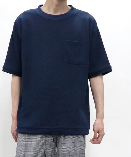 Confirm(コンファーム)の「Confirm / コンファーム 変形ワッフルクルーカットソー(Tシャツ/カットソー・メンズ・ホワイト/ベージュ/ネイビー・M/L)」の3枚目の写真