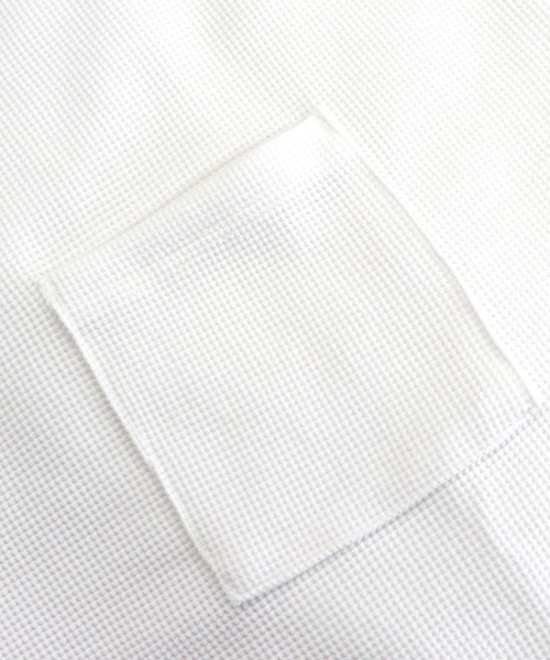Confirm(コンファーム)の「Confirm / コンファーム 変形ワッフルクルーカットソー(Tシャツ/カットソー・メンズ・ホワイト/ベージュ/ネイビー・M/L)」の6枚目の写真