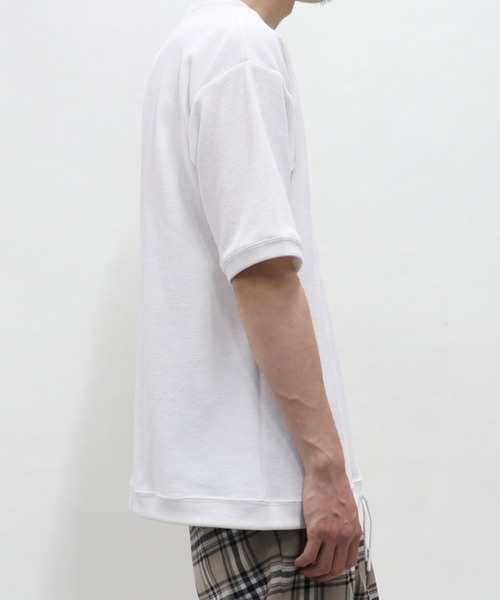 Confirm(コンファーム)の「Confirm / コンファーム 変形ワッフルクルーカットソー(Tシャツ/カットソー・メンズ・ホワイト/ベージュ/ネイビー・M/L)」の10枚目の写真