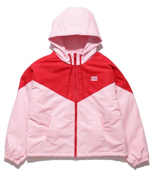 Levi's(リーバイス)の「カラーブロックボンバージャケット(ブルゾン・レディース・レッド・S/M/L/XL/XS)」の1枚目の写真