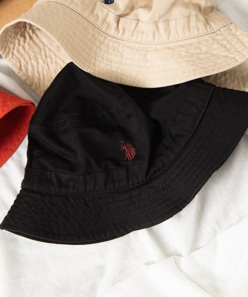 U.S. POLO ASSN.(ユーエスポロアッスン)の「∴WEGO/U.S. POLO ASSN.別注バケットハット(ハット・メンズ・ブラウン/ベージュ/ブラック/ダークオレンジ・FREE)」の2枚目の写真