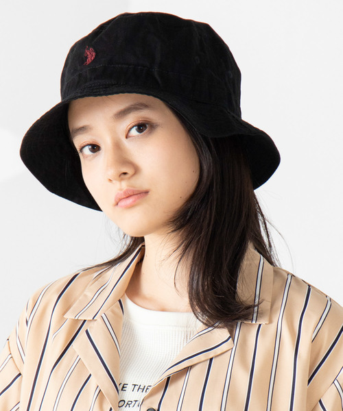 U.S. POLO ASSN.(ユーエスポロアッスン)の「∴WEGO/U.S. POLO ASSN.別注バケットハット(ハット・メンズ・ブラウン/ベージュ/ブラック/ダークオレンジ・FREE)」の5枚目の写真