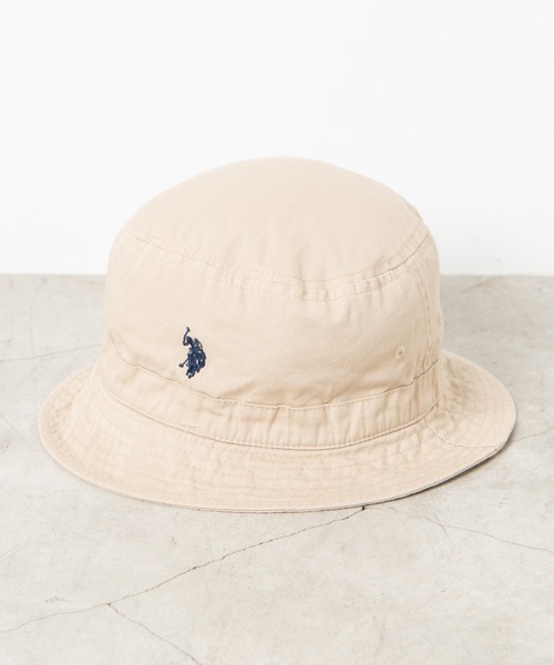 U.S. POLO ASSN.(ユーエスポロアッスン)の「∴WEGO/U.S. POLO ASSN.別注バケットハット(ハット・メンズ・ブラウン/ベージュ/ブラック/ダークオレンジ・FREE)」の13枚目の写真