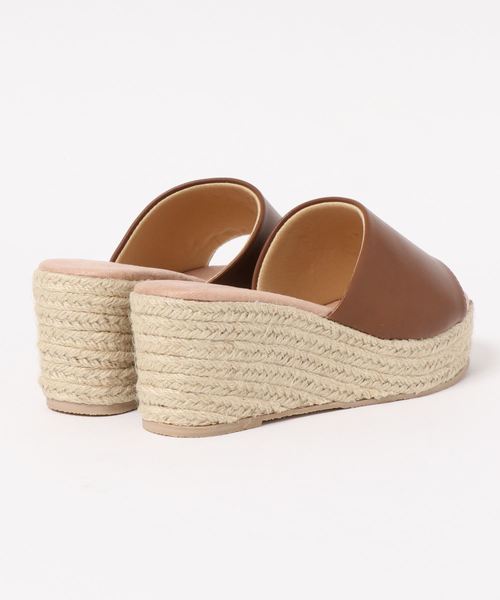 KOBE LETTUCE（コウベレタス）の「厚底ジュートウェッジサボサンダル（サンダル・レディース・キャメル/ブラック/ゴールド/シルバー・L/LL/M/S）」の5枚目の写真