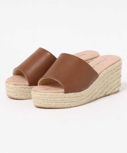 KOBE LETTUCE（コウベレタス）の「厚底ジュートウェッジサボサンダル（サンダル・レディース・キャメル/ブラック/ゴールド/シルバー・L/LL/M/S）」の8枚目の写真