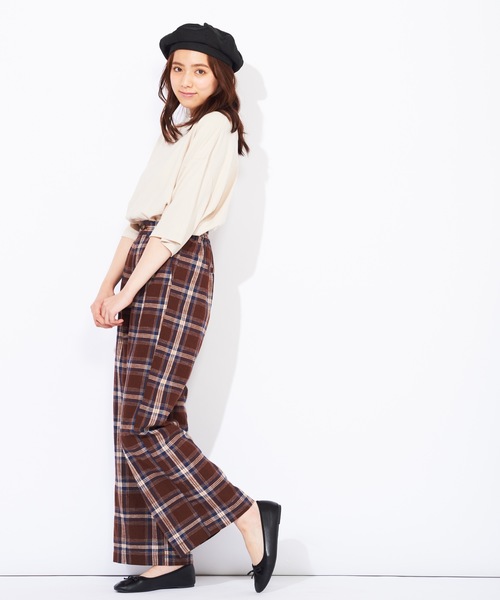 WEGO（ウィゴー）の「WEGO/USAコットンワイドハイネックTシャツ（Tシャツ/カットソー・レディース・パープル/グリーン/ライトベージュ/ダークオレンジ・FREE）」の11枚目の写真