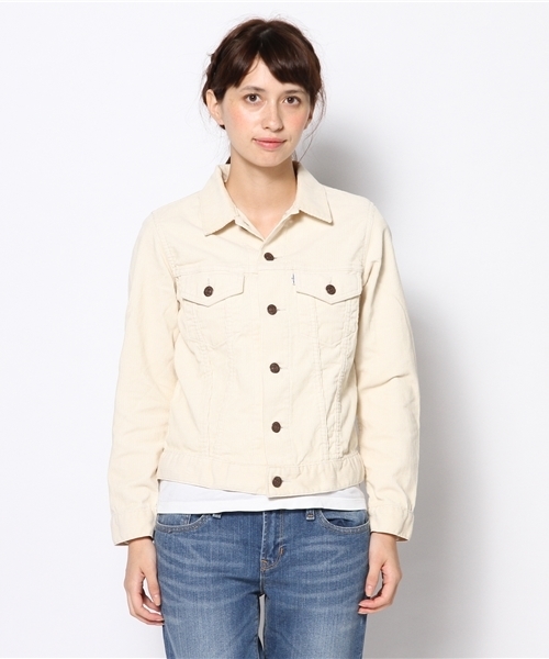 BEAMS BOY（ビームスボーイ）の「◎orslow / 60s CORD JACKET（ブルゾン・レディース・ホワイト/ブラウン・1/2）」の6枚目の写真