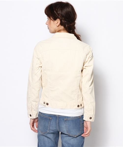 BEAMS BOY（ビームスボーイ）の「◎orslow / 60s CORD JACKET（ブルゾン・レディース・ホワイト/ブラウン・1/2）」の8枚目の写真