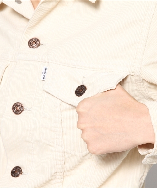 BEAMS BOY（ビームスボーイ）の「◎orslow / 60s CORD JACKET（ブルゾン・レディース・ホワイト/ブラウン・1/2）」の3枚目の写真